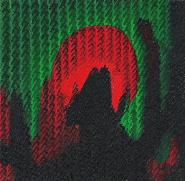 Ahmet YEŞİL — Tuval üzeri yağlı boya, 30 × 30 cm, 2026