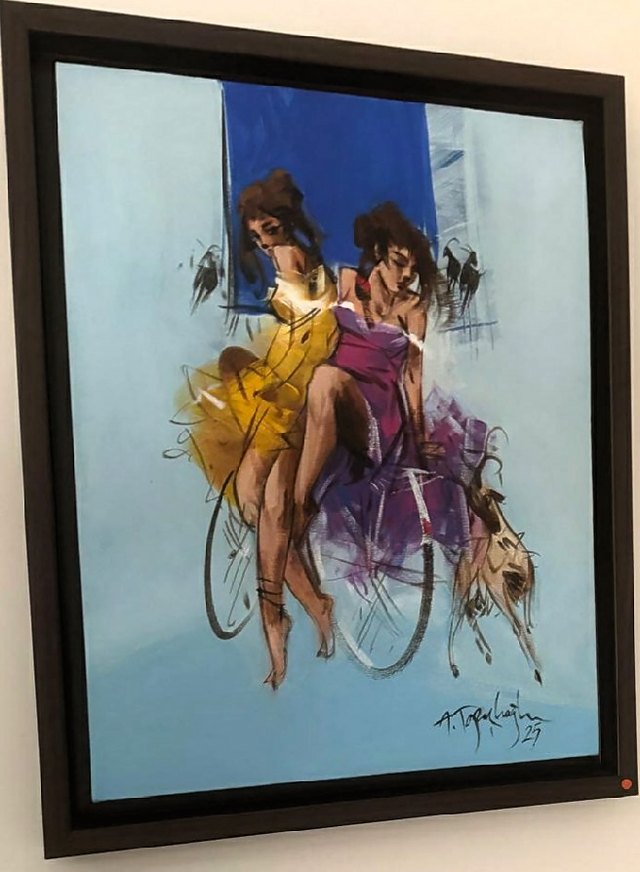 Akdoğan TOPAÇLIOĞLU — Tuval üzeri yağlı boya, 30 × 25 cm
