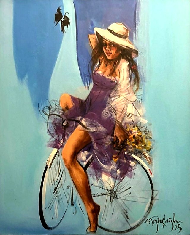 Akdoğan TOPAÇLIOĞLU — Tuval üzeri yağlı boya, 60 × 50 cm