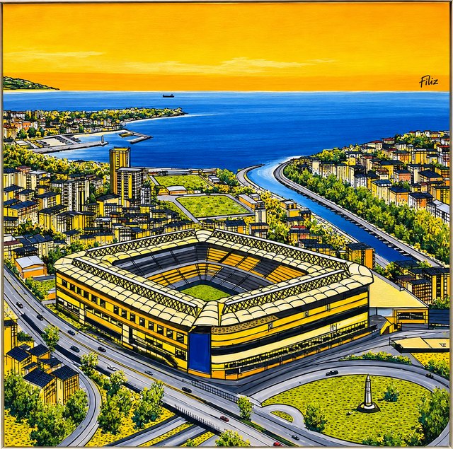 Alev ÖZAS — Tuval üzeri yağlı boya, 100 × 100 cm,