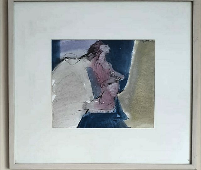 Ali KOTAN — Karton üzeri karışık teknik, 23 × 28 cm