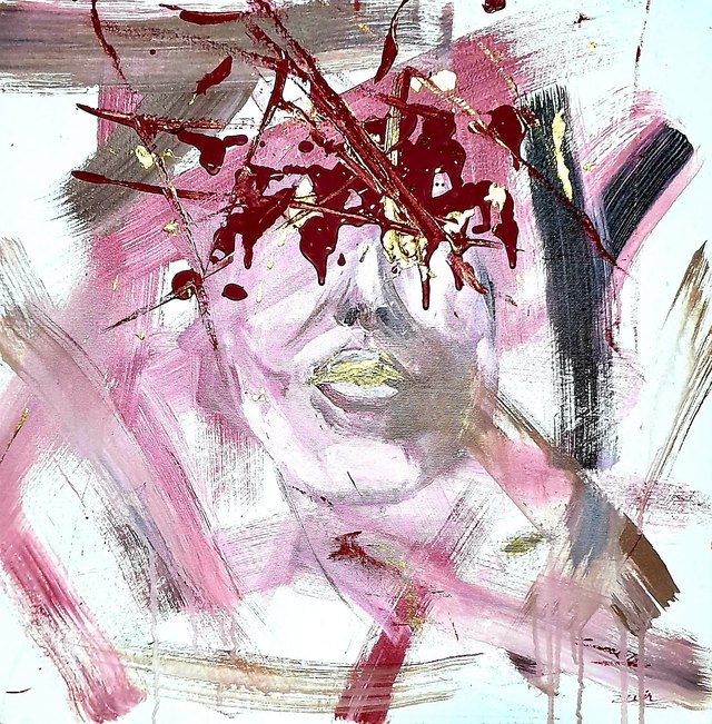 Asel ZAİN — Tuval üzeri yağlı boya, 50 × 50 cm