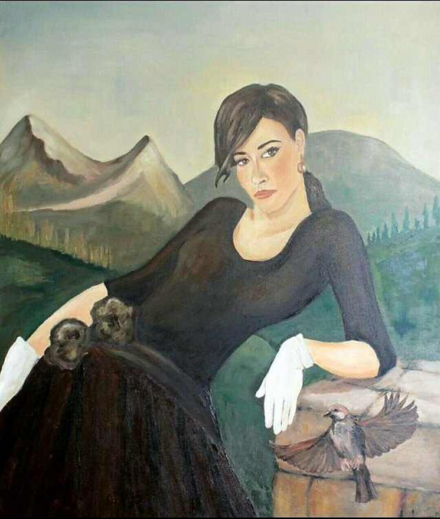 Ayşegül KIRMIZI — Tuval üzeri yağlı boya, 120 × 100 cm