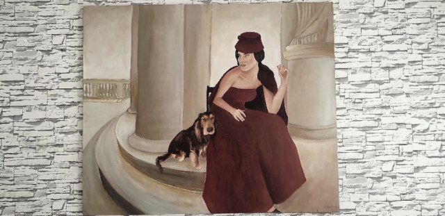 Ayşegül KIRMIZI — Tuval üzeri yağlı boya, 100 × 120 cm, 