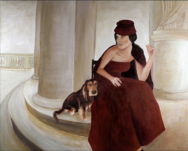 Ayşegül KIRMIZI — Tuval üzeri yağlı boya, 100 × 120 cm