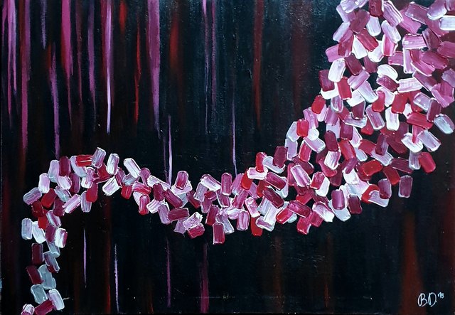 Beste DENİZ — Tuval üzeri yağlı boya, 70 × 100 cm