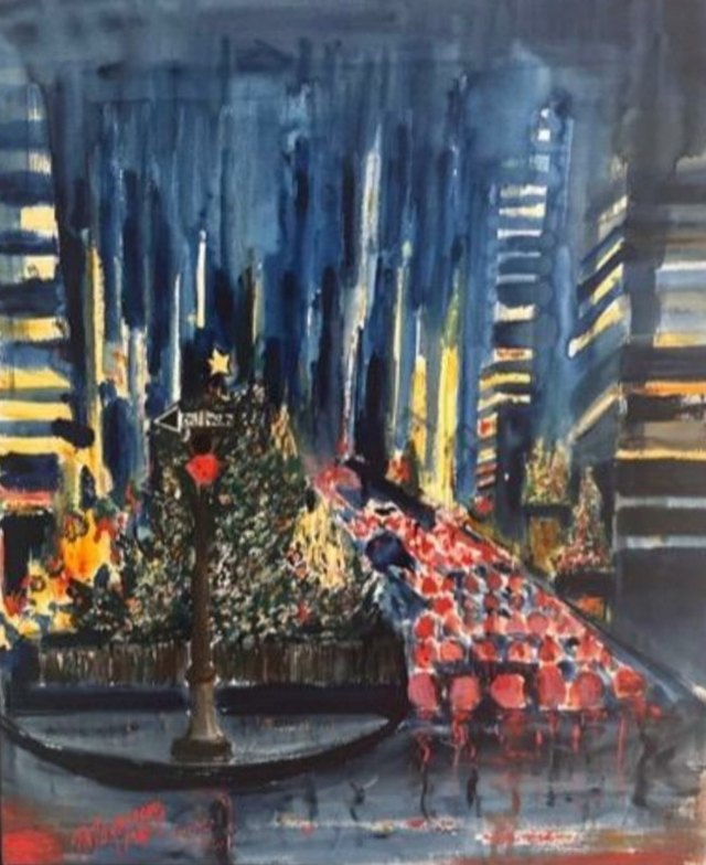 Burhan DOĞANÇAY — Tuvale marufle karton üzeri karışık teknik, 45 × 30 cm, 1964