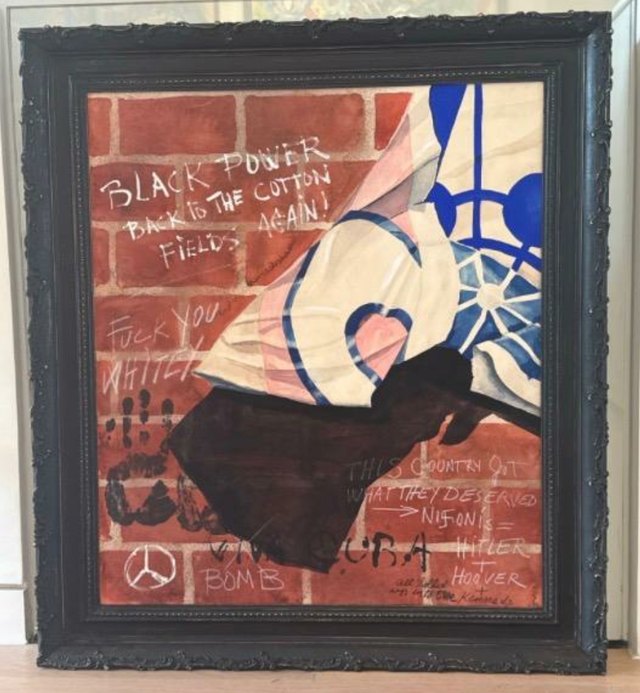 Burhan DOĞANÇAY — Tuvale marufle karton üzeri karışık teknik, 76 × 56 cm, 1971