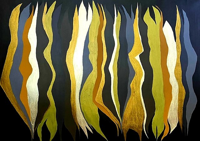Çağdaş USLU — Tuval üzeri yağlı boya, 100 × 130 cm