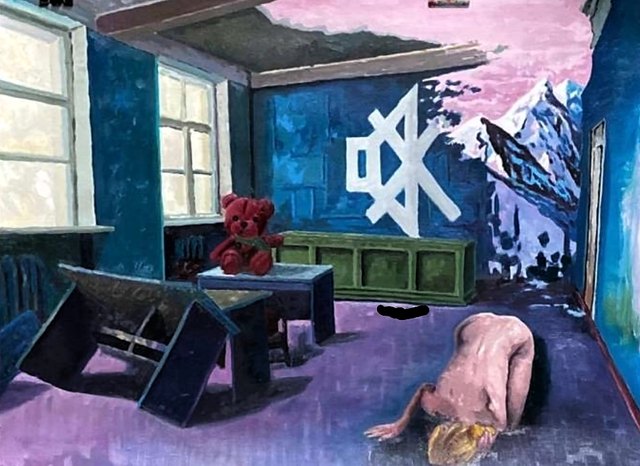 Cankat KALYONCU — Kâğıt üzerine karışık teknik, 56 × 76 cm