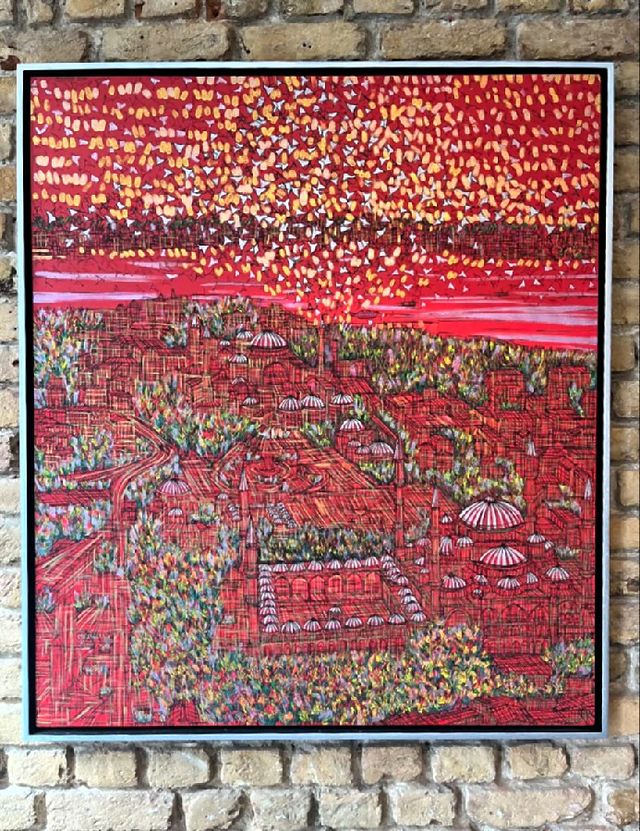 Devrim ERBİL — Tuval üzeri yağlı boya, 120 × 100 cm
