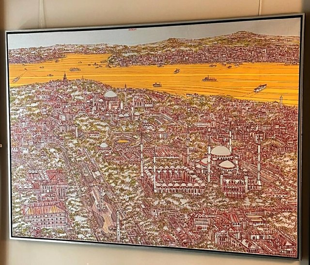 Devrim ERBİL — Tuval üzeri yağlı boya, 130 × 180 cm