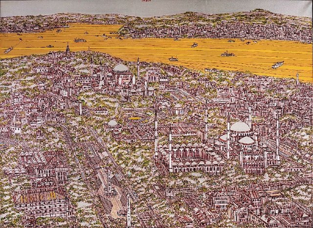 Devrim ERBİL — Tuval üzeri yağlı boya, 130 × 180 cm, 2023