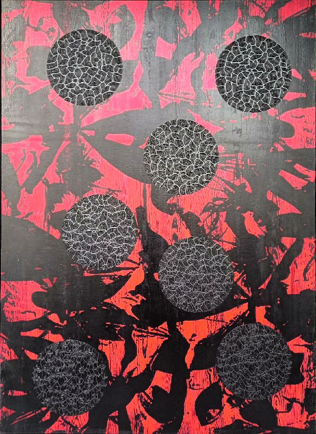 Ekrem YALÇINDAĞ — Tuval üzeri yağlı boya, 200 × 145 cm