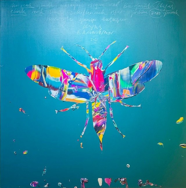 Ergin İNAN — Tuval üzeri yağlı boya, 100 × 100 cm, 