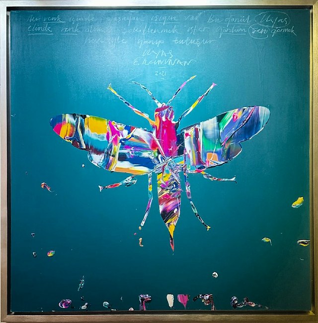 Ergin İNAN — Tuval üzeri yağlı boya, 135 × 135 cm