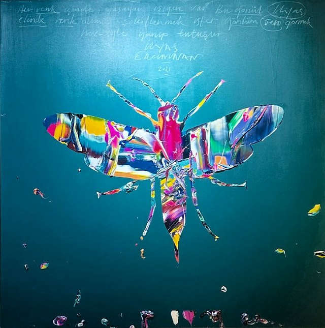 Ergin İNAN — Tuval üzeri yağlı boya, 135 × 135 cm, 2021