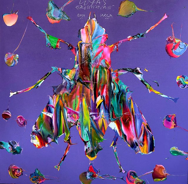 Ergin İNAN — Tuval üzeri yağlı boya, 100 × 100 cm