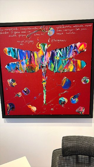 Ergin İNAN — Tuval üzeri yağlı boya, 100 × 100 cm, 2025