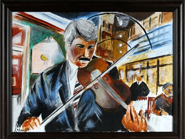 Ersin KERMEN — Tuval üzeri yağlı boya, 30 × 40 cm