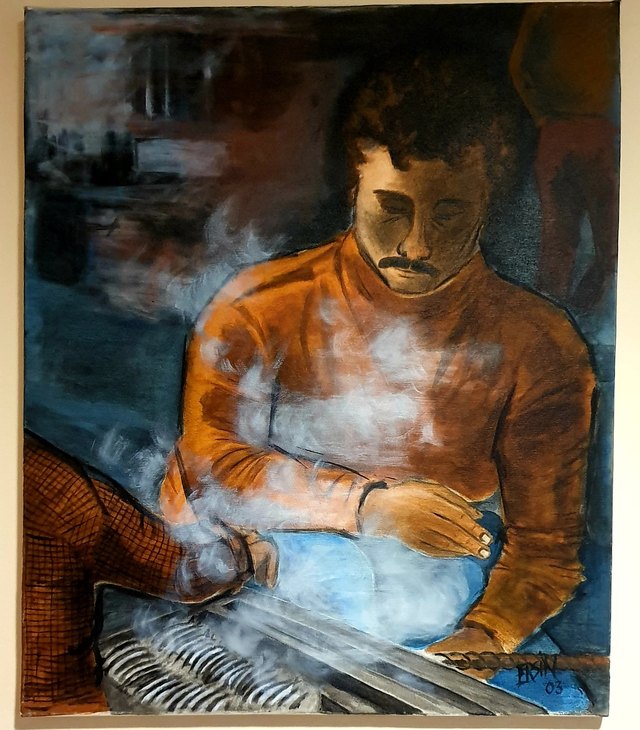 Ersin KERMEN — Tuval üzeri yağlı boya, 60 × 50 cm