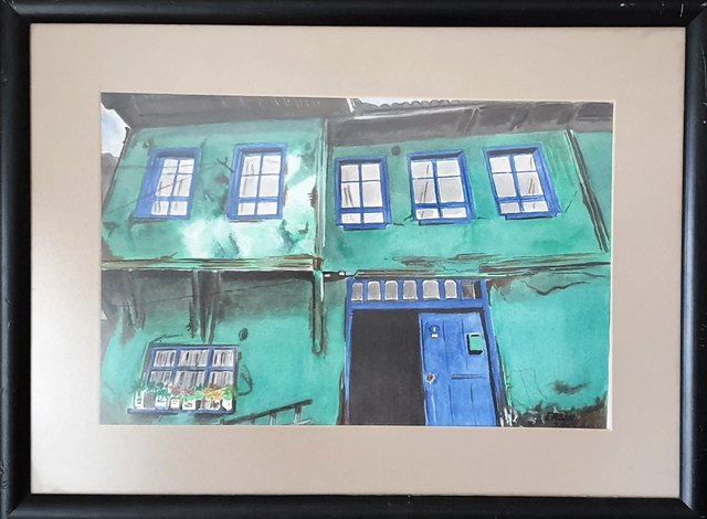 Ersin KERMEN — Kâğıt üzerine karışık teknik, 25 × 35 cm, 