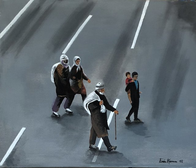 Ersin KERMEN — Tuval üzeri yağlı boya, 50 × 60 cm