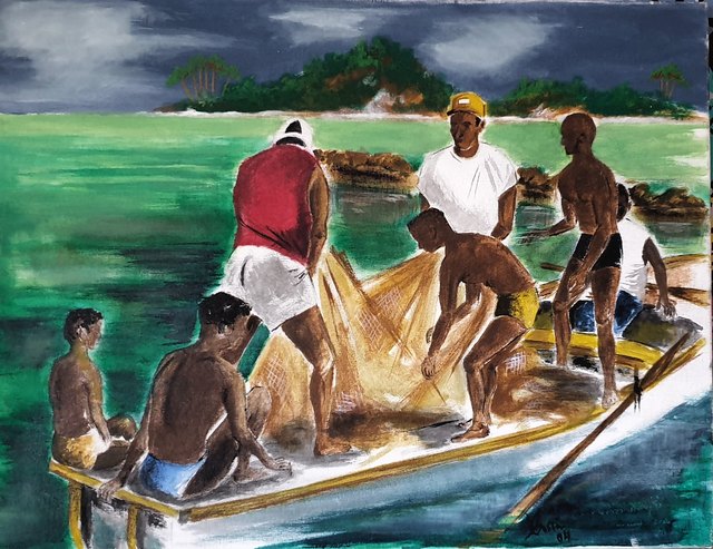 Ersin KERMEN — Tuval üzeri yağlı boya, 50 × 65 cm