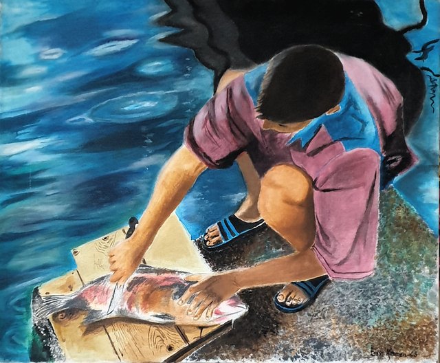 Ersin KERMEN — Tuval üzeri yağlı boya, 50 × 60 cm