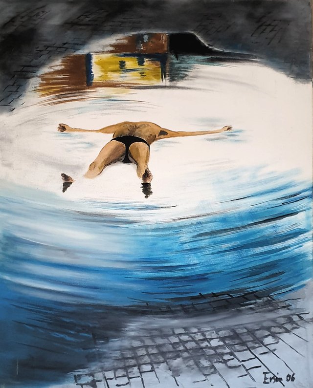 Ersin KERMEN — Tuval üzeri yağlı boya, 75 × 60 cm