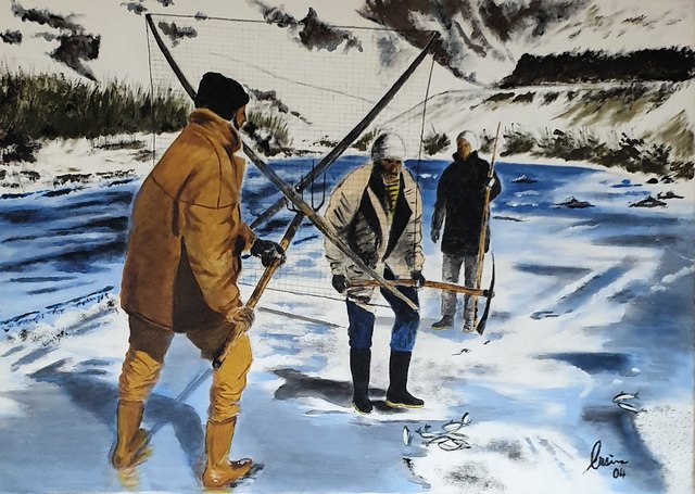 Ersin KERMEN — Tuval üzeri yağlı boya, 50 × 70 cm