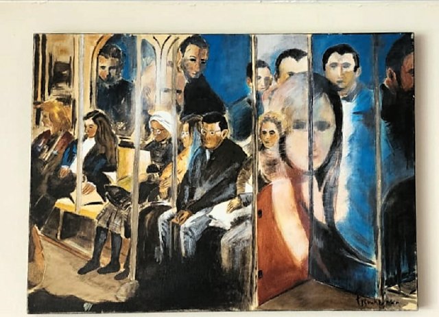 Ersin KERMEN — Tuval üzeri yağlı boya, 40 × 55 cm, 