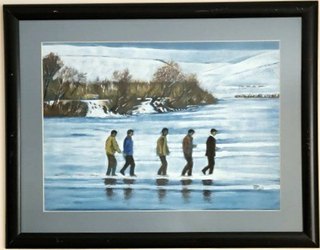 Ersin KERMEN — Kâğıt üzeri suluboya, 35 × 48 cm