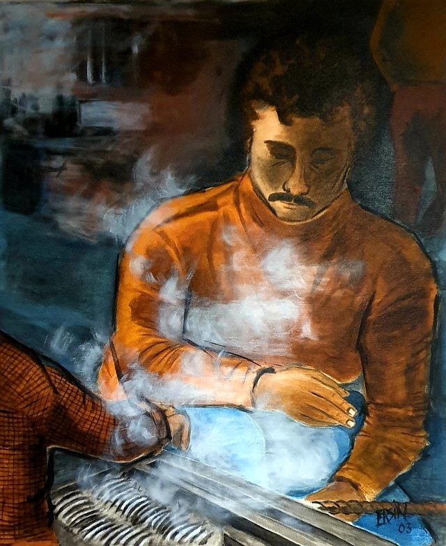 Ersin KERMEN — Tuval üzeri yağlı boya, 60 × 50 cm, 