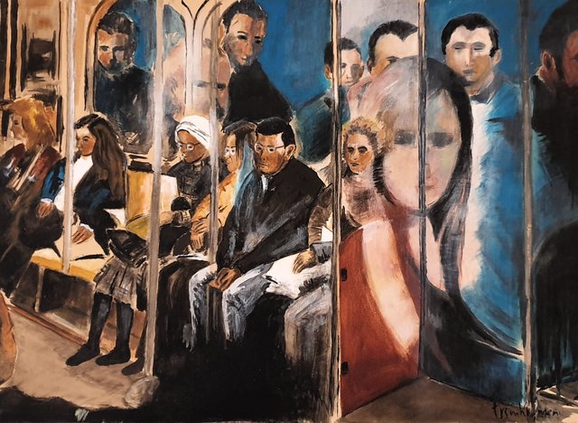 Ersin KERMEN — Tuval üzeri yağlı boya, 40 × 55 cm