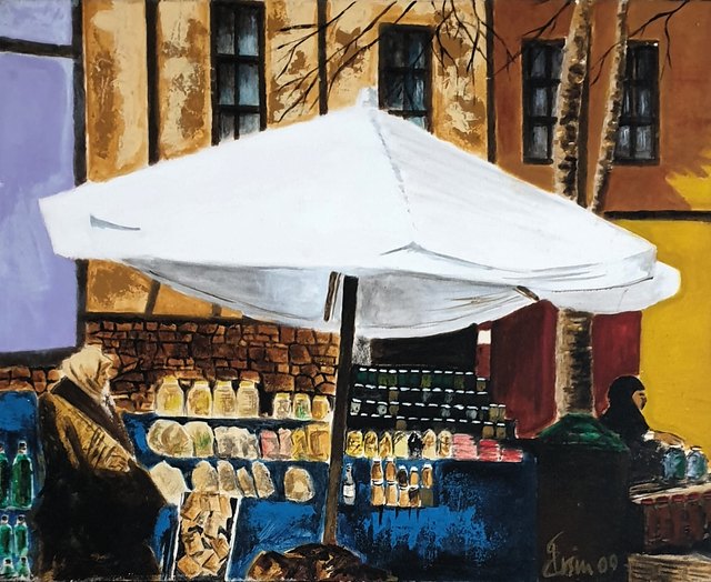 Ersin KERMEN — Tuval üzeri yağlı boya, 40 × 50 cm