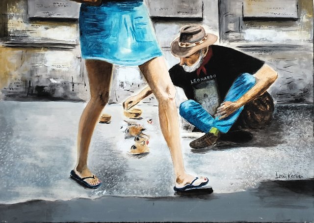 Ersin KERMEN — Tuval üzeri yağlı boya, 50 × 69 cm