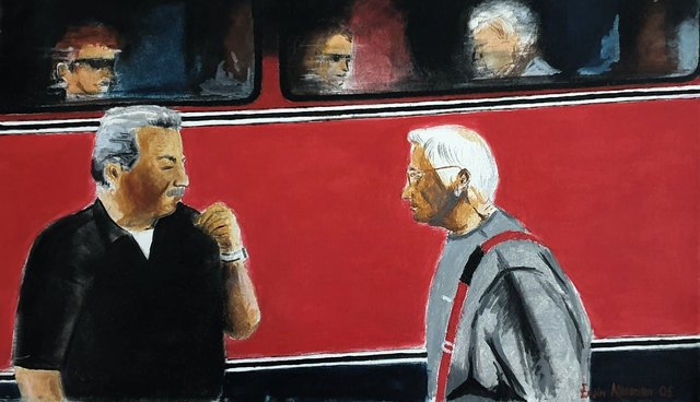 Ersin KERMEN — Tuval üzeri yağlı boya, 30 × 50 cm