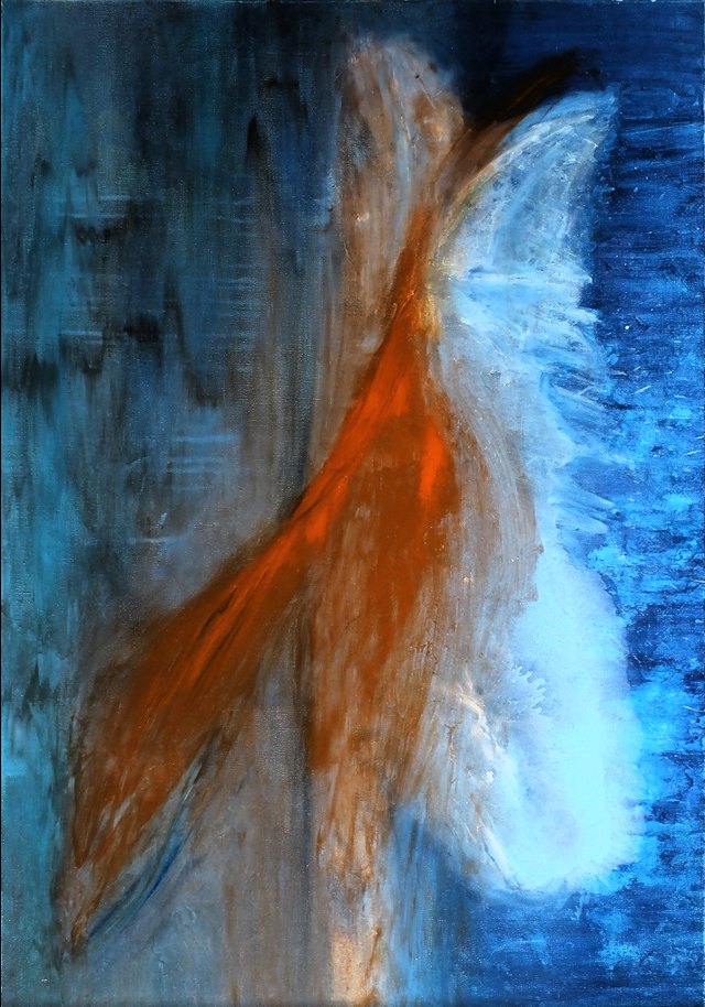 Esat ZEYNİ — Tuval üzeri yağlı boya, 100 × 70 cm