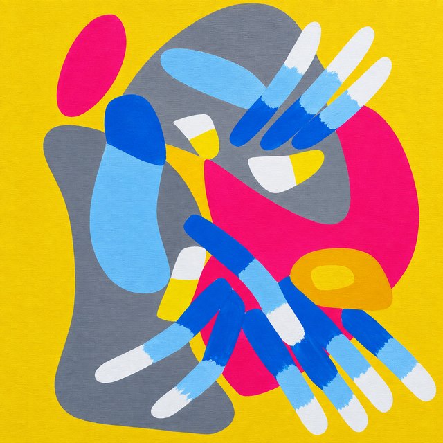 Esra BİLO — Tuval üzeri akrilik, 35 × 35 cm, 2025