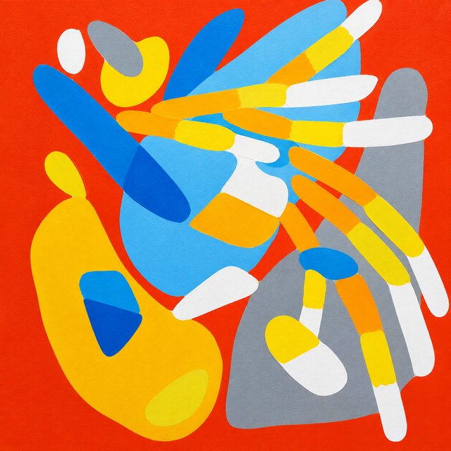 Esra BİLO — Tuval üzeri akrilik, 35 × 35 cm, 2025