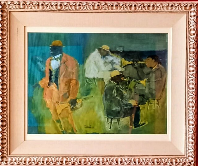 Fikret MUALLA — Kâğıt üzeri guaj, 33.5 × 48 cm
