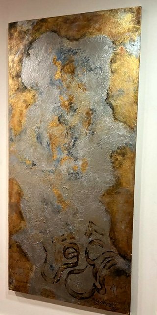 Filiz HATİPOĞLU — Tuval üzeri yağlı boya, 130 × 60 cm
