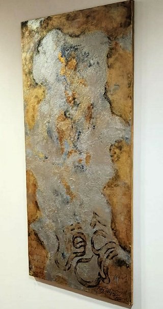 Filiz HATİPOĞLU — Tuval üzeri yağlı boya, 130 × 60 cm, 