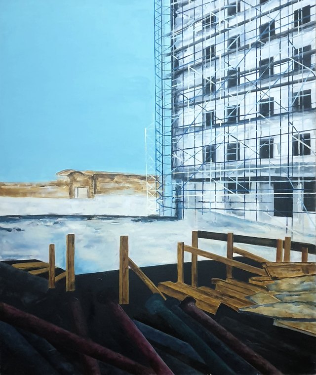Fulya AKBAY — Tuval üzeri yağlı boya, 120 × 100 cm