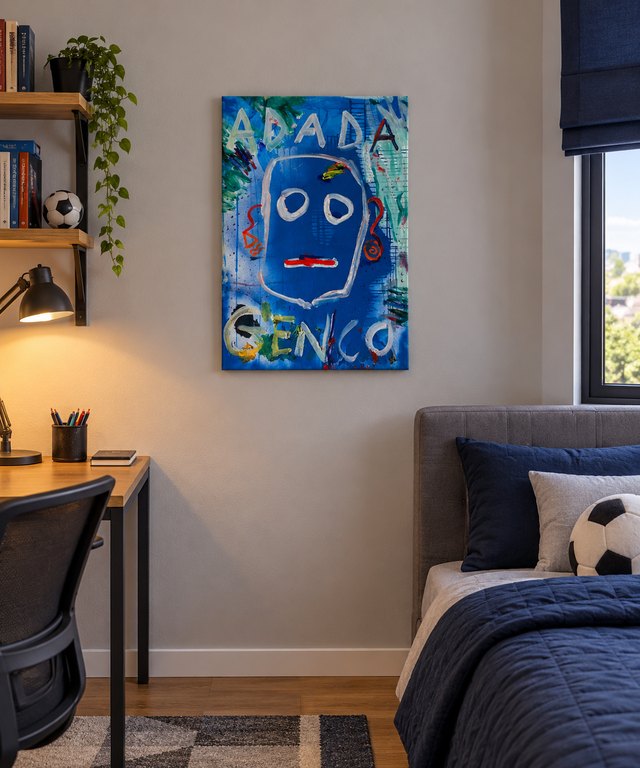 Genco GÜLAN — Tuval üzeri yağlı boya, 100 × 70 cm,