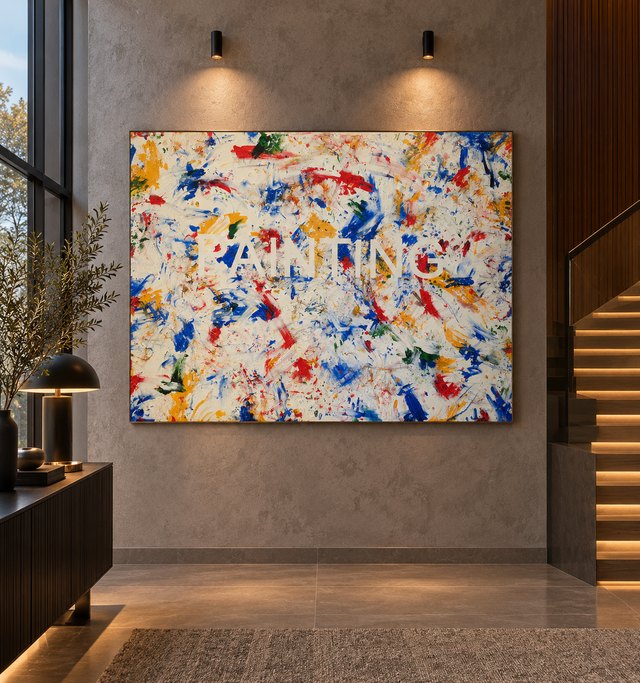 Genco GÜLAN — Tuval üzeri yağlı boya, 140 × 190 cm,