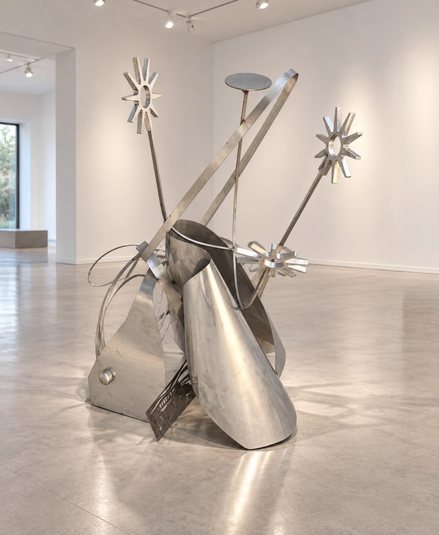 Genco GÜLAN — Metal teknik, 110 × 80 × 60 cm,