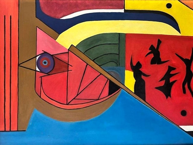 Guillerma — Tuval üzeri yağlı boya, 85 × 110 cm