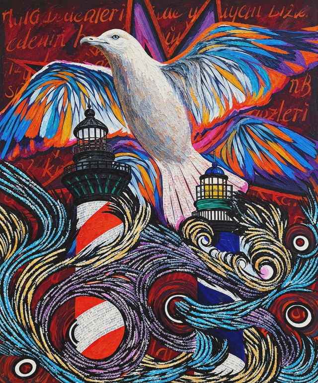 Havva MARTA — Tuval üzeri akrilik, 120 × 100 cm,